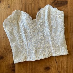 Frederick’s of Hollywood Sequin & Pearl Corset